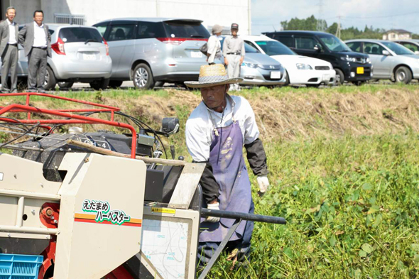 気仙沼で栽培された茶豆をキリンシティで提供