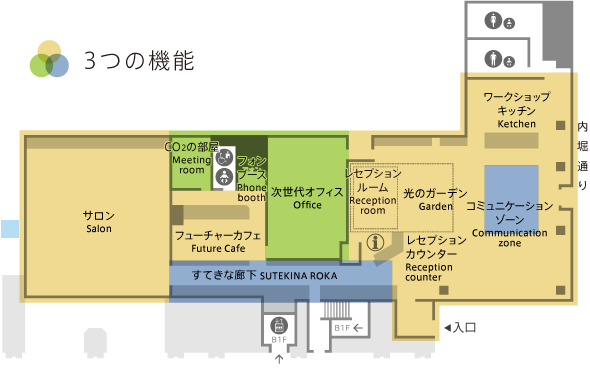 3×3 Lab Futureフロアマップ